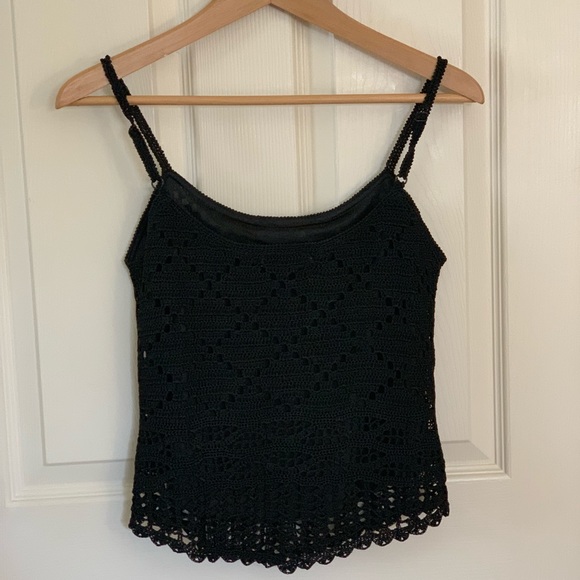 A black Firenze Sweater Tank Top - Picture 3 of 4